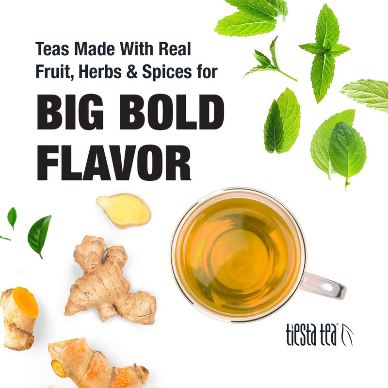 Tiesta Tea - Ginger Citrus Herbal Loose Leaf Tea, Lemon Ginger with Mint & Chamomile Blend, Caffeine-Free, Brew Hot or Iced, Makes Up to 200 Cups, Resealable Bulk Pouch, 12 Ounce - Image 4